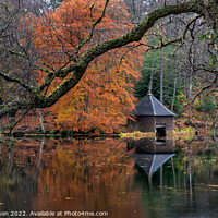 Buy canvas prints of The Boathouse at Loch Dunsmore by George Robertson