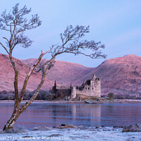 Buy canvas prints of Winter Reflections of Kilchurn Castle in Loch Awe by George Robertson