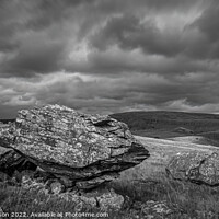 Buy canvas prints of Erratic boulder on the Moors by George Robertson