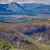 Buy canvas prints of Looking across the moors into Glencoe by George Robertson