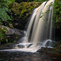 Buy canvas prints of  Muckle Alicompen waterfalls by George Robertson
