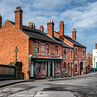 Buy canvas prints of A Victorian village street in Dudley by George Robertson