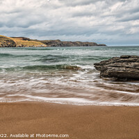 Buy canvas prints of Waves on beach at Strathy Bay by George Robertson