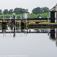 Buy canvas prints of Bowling Harbour Basin Locks by George Robertson