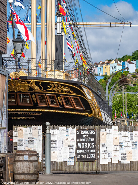 SS Great Britain in dock at Bristol Picture Board by George Robertson