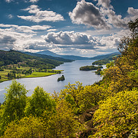 Buy canvas prints of Queens View, Loch Tummel by George Robertson
