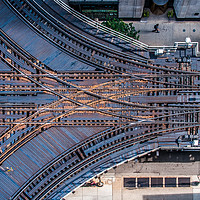 Buy canvas prints of Train Tracks Chicago Loop by George Robertson