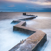 Buy canvas prints of Breakwater at St Monans by George Robertson