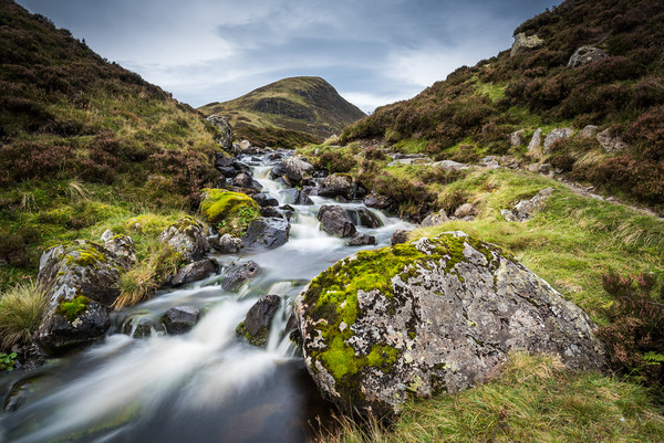Outflow from Loch Skeen on Tail Burn Picture Board by George Robertson