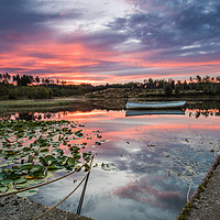 Buy canvas prints of Loch Rusky at Dawn by George Robertson
