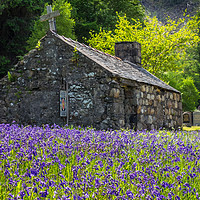 Buy canvas prints of Old Highland Church at Ballachulish by George Robertson
