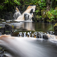 Buy canvas prints of Linn Jaw Waterfall by George Robertson