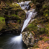 Buy canvas prints of Acharn Falls Perthshire by George Robertson