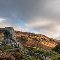 Buy canvas prints of Bruces Stone, Glen Trool, Scotland by George Robertson