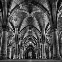 Buy canvas prints of Glasgow University Cloisters by George Robertson