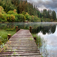Buy canvas prints of Boathouse Loch Ard by George Robertson
