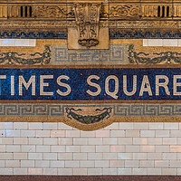 Buy canvas prints of The Times Square sign on the NYC subway system  by George Robertson