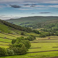 Buy canvas prints of The old barns in Swaledale by George Robertson