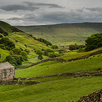 Buy canvas prints of The old barns in Swaledale by George Robertson