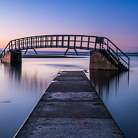 Buy canvas prints of High Tide at the Bridge to Nowhere by George Robertson