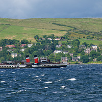 Buy canvas prints of Paddlesteamer Waverley on River Clyde by George Robertson