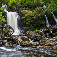 Buy canvas prints of Inversnaid Waterfalls at Loch Lomond by George Robertson