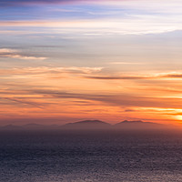 Buy canvas prints of Sunset over the Western Isles by George Robertson