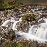 Buy canvas prints of Water falls in Glenoce by George Robertson