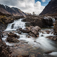 Buy canvas prints of Waterfalls on the River Coe by George Robertson