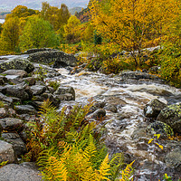 Buy canvas prints of Autumn at Ashness Bridge by George Robertson