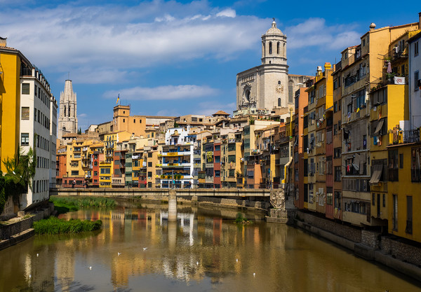 Riverside houses in Girona's Old quarter Picture Board by George Robertson
