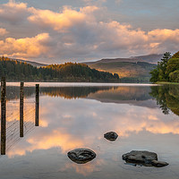 Buy canvas prints of Loch Ard reflections by George Robertson