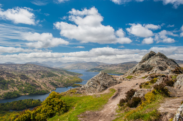 Ben A'an and Loch Katrine Picture Board by George Robertson