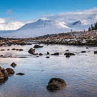 Buy canvas prints of Scottish Winter Mountains by George Robertson