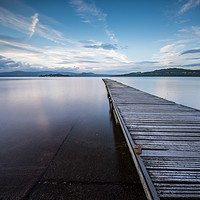 Buy canvas prints of Jetty on Loch Lomond by George Robertson