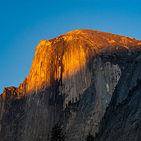 Buy canvas prints of Last light on Half Dome by George Robertson