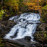 Buy canvas prints of The river above Plodda Falls by George Robertson