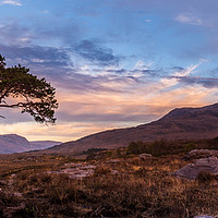 Buy canvas prints of Sunset at Loch Maree by George Robertson