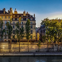 Buy canvas prints of Paris , on the Banks of the River Seine by George Robertson