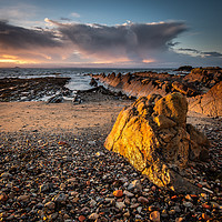 Buy canvas prints of Golden Rock at St Monans by George Robertson