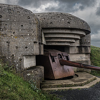 Buy canvas prints of The German gun battery of Longues-sur-Mer, Normand by George Robertson