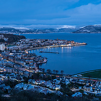 Buy canvas prints of Looking out from Lyle Hill, Greenock by George Robertson