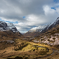 Buy canvas prints of The Old military road in Glencoe by George Robertson