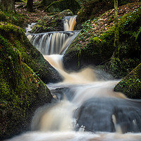 Buy canvas prints of Series of small waterfalls on the river by George Robertson