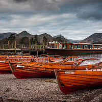 Buy canvas prints of Rowing boats at Derwentwater by George Robertson