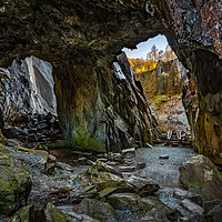 Buy canvas prints of The old slate mines by George Robertson