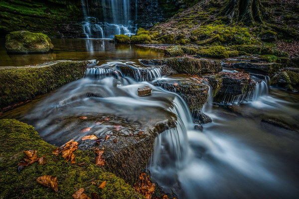 Scaleber Falls in Yorkshire Picture Board by George Robertson