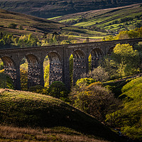 Buy canvas prints of Looking down over Dent Head Viaduct by George Robertson
