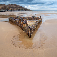 Buy canvas prints of Ship wreck on Bettyhill beach by George Robertson