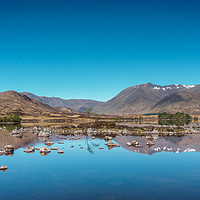 Buy canvas prints of Panorama of lochan na h-achlaise by George Robertson